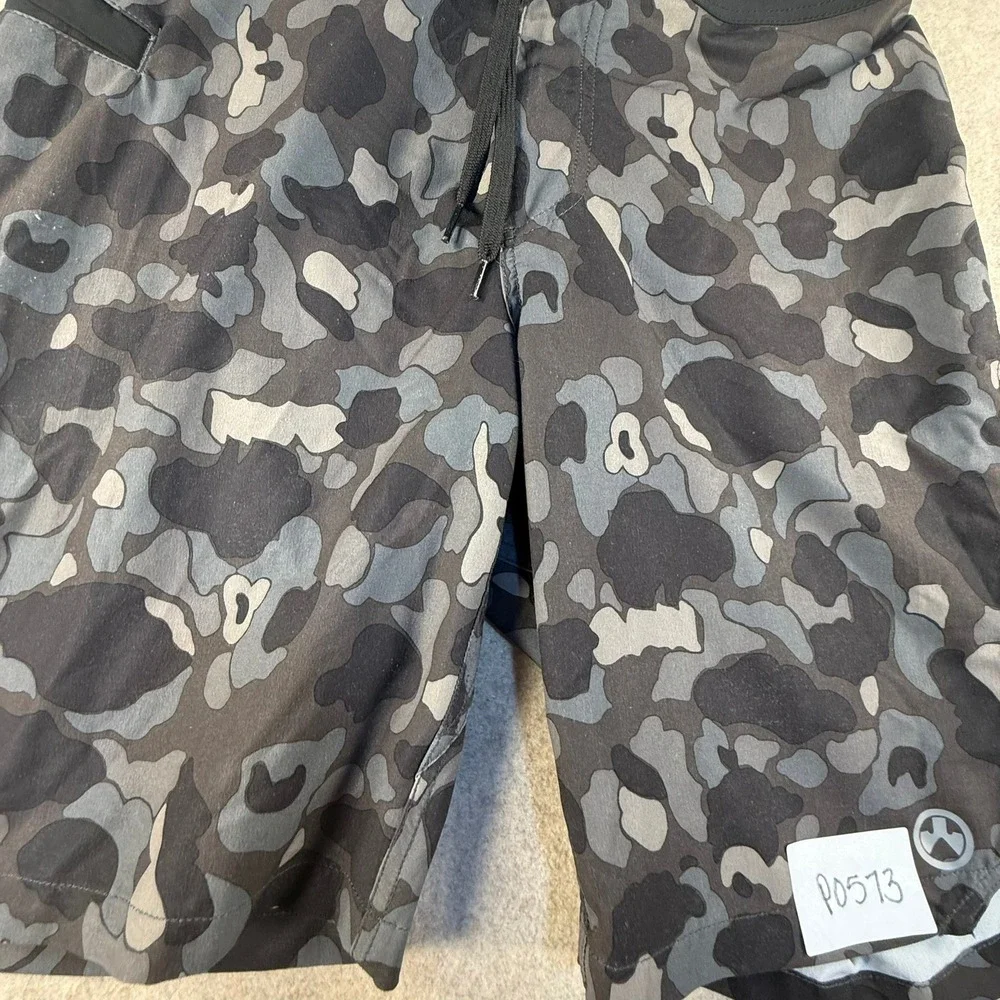 Magpul Industries‎ Mens Camo Board Shorts Grey Black Swim Trunks Size 35